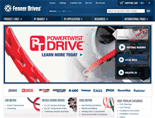 Tablet Screenshot of fennerdrives.com